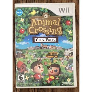 Nintendo Wii Animal Crossing: City Folk 2008 Untested With Case And Manual